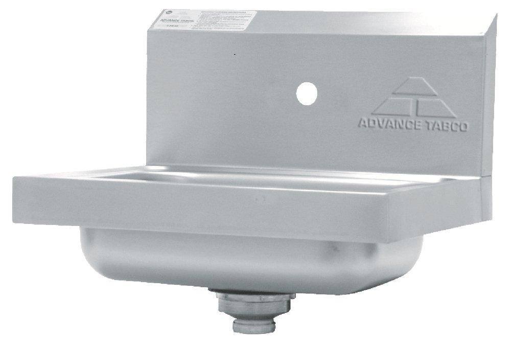 Advance Tabco Satin Wall Mount Single Hole Hand Sink 