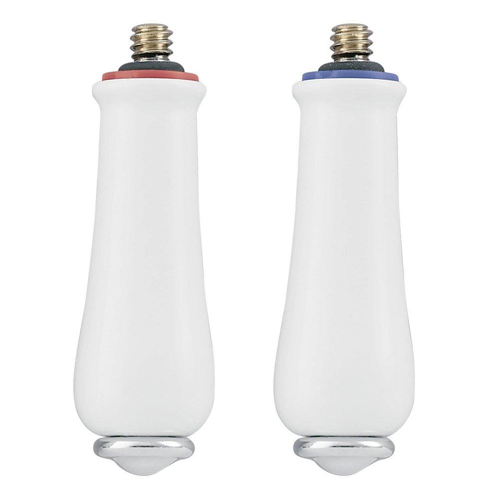 Moen Porcelain/Polished Chrome 4-3/4 in. Metal Handle Insert 