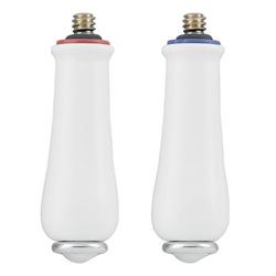 4-3/4 in. Metal Handle Insert in Porcelain with Polished Chrome