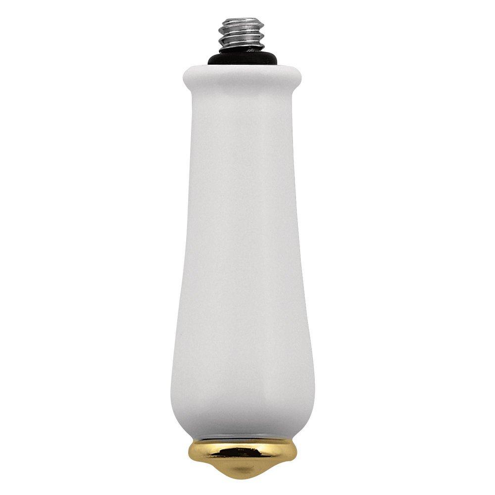 Moen Porcelain/Polished Brass 4-3/4 in. Brass Handle Insert 