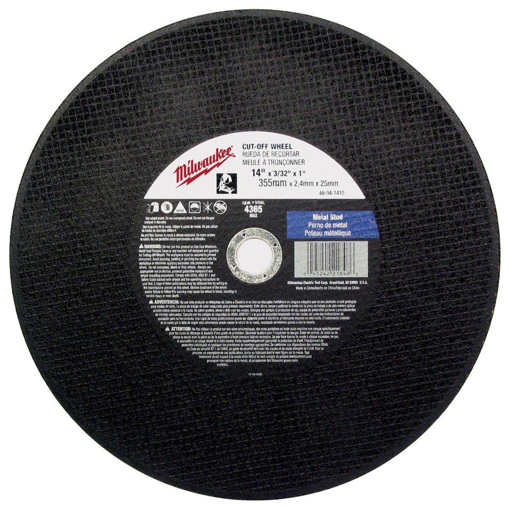 Milwaukee&reg; 14 in. Abrasive Cutoff Wheel 