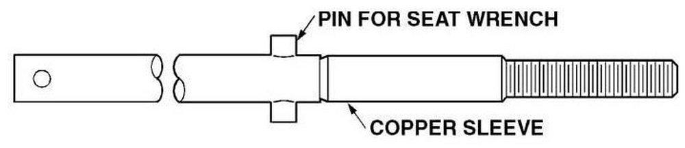 Mueller Company Black Upper Stem 