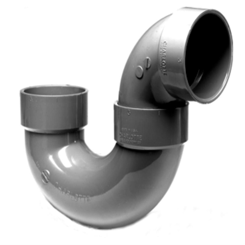 Grey CPVC AW P-Trap with Solvent Weld Joint 