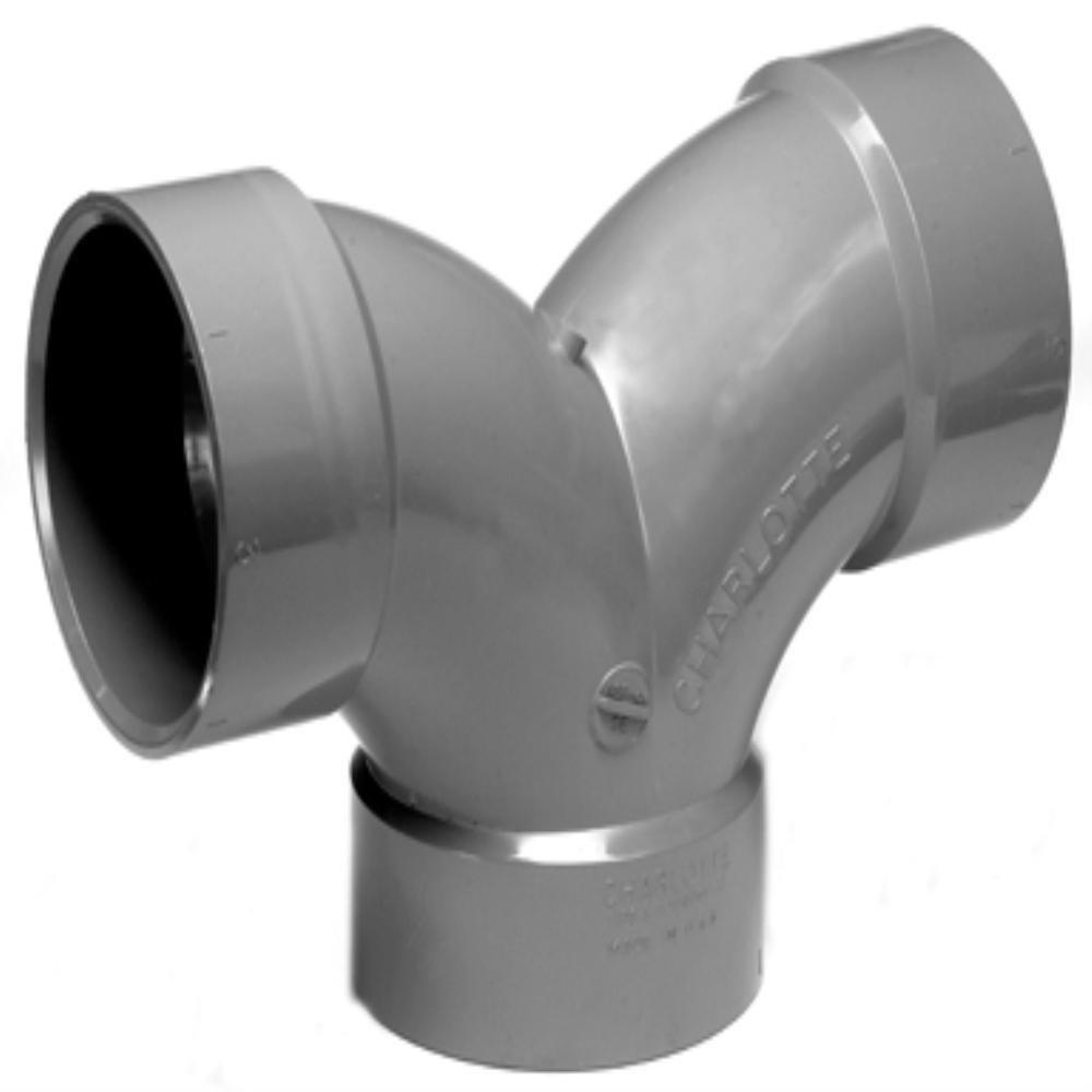Dark Grey ChemDrain CPVC 90&deg; Double Elbow 