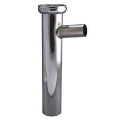 6 in. 22 ga Direct Connect Branch Tailpiece in Satin Polished Chrome