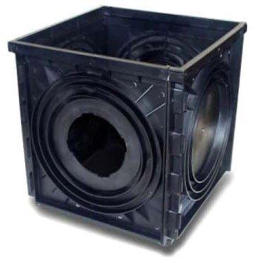 NDS Black 18 in. Catch Basin with 2-Outlet 