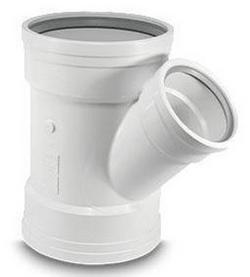 6 x 6 x 4 in. Gasket PVC Double Sewer Wye