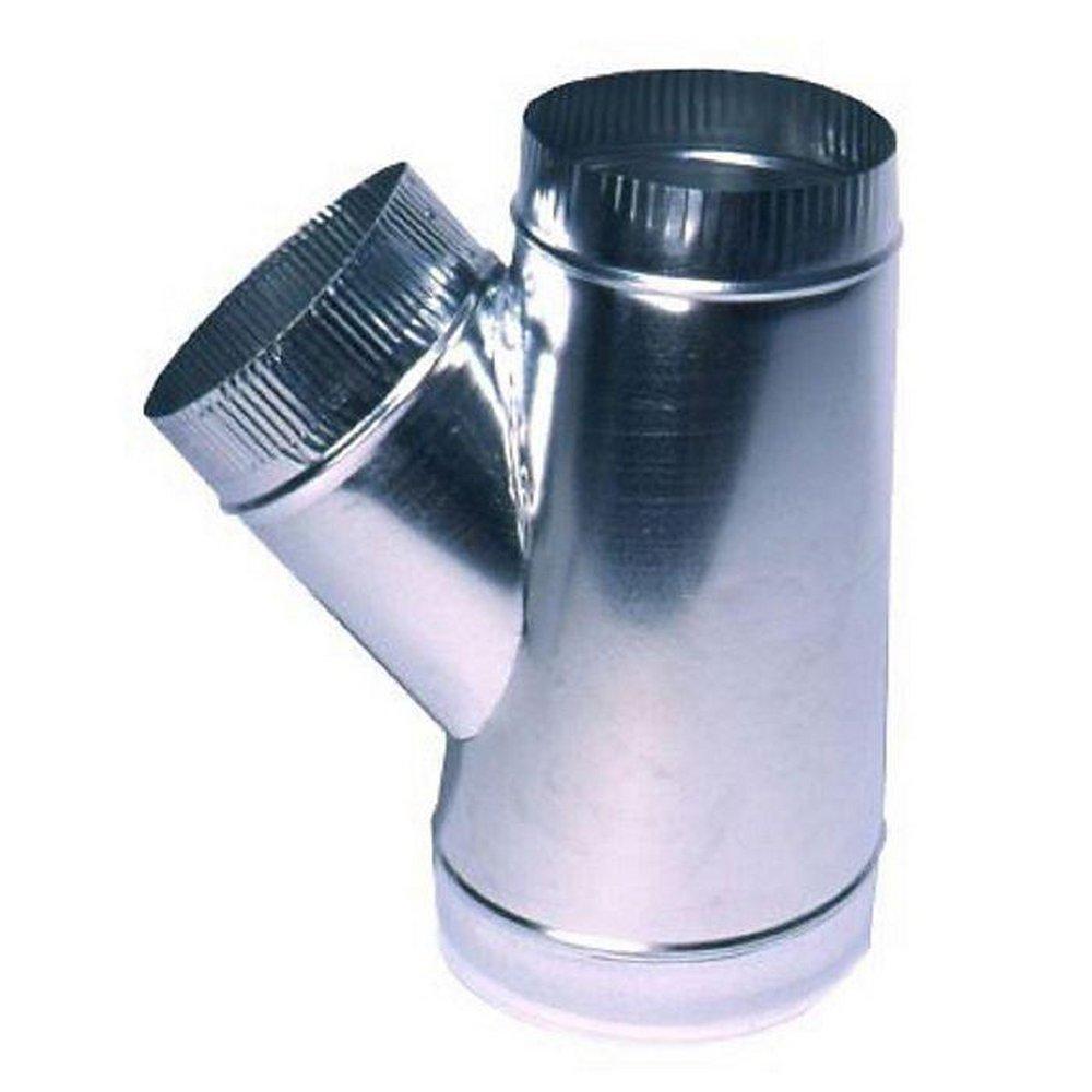 Air Duct Products 12 in. x 10 in. 28 ga Galvanized Steel Splitter Wye 