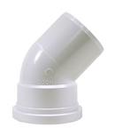 TRENCH TOUGH PLUS Spigot x Gasket 45 Degree SDR 26 Plastic Sewer Elbow 