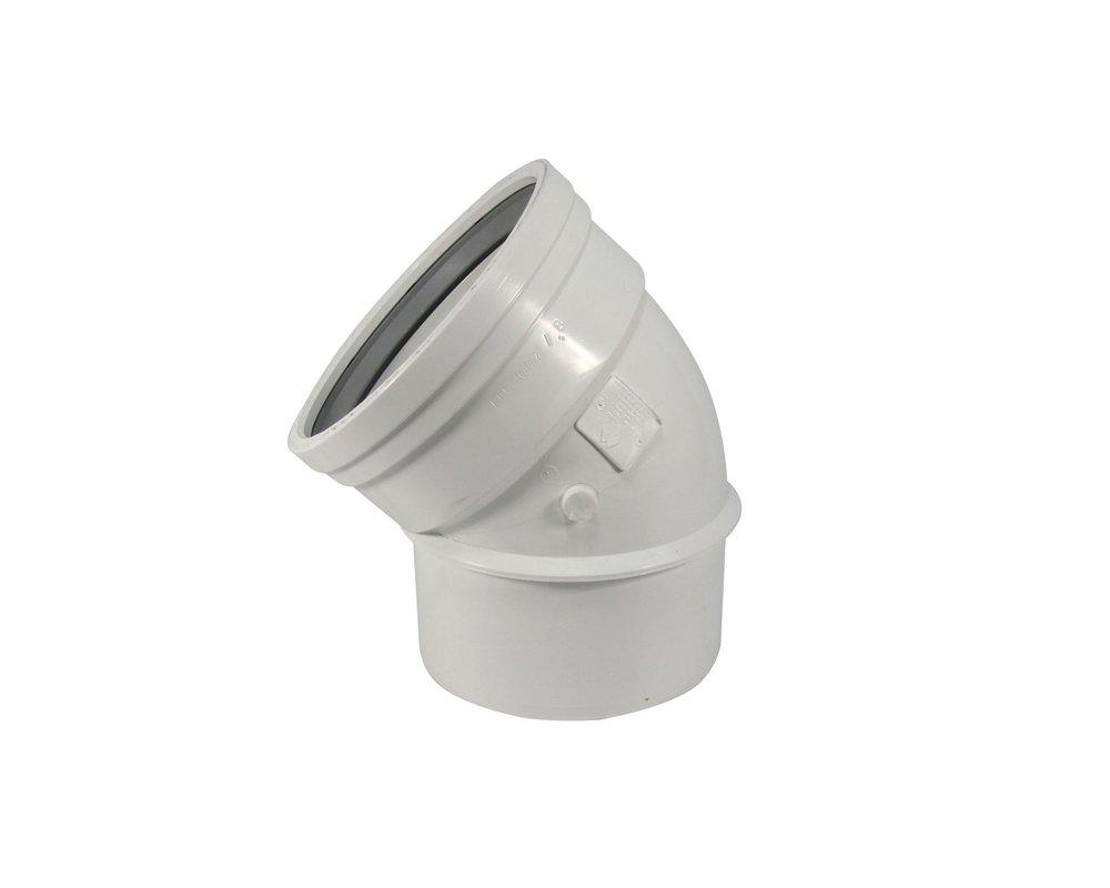 TRENCH TOUGH PLUS Spigot x Gasket 45 Degree SDR 26 Plastic Sewer Elbow 