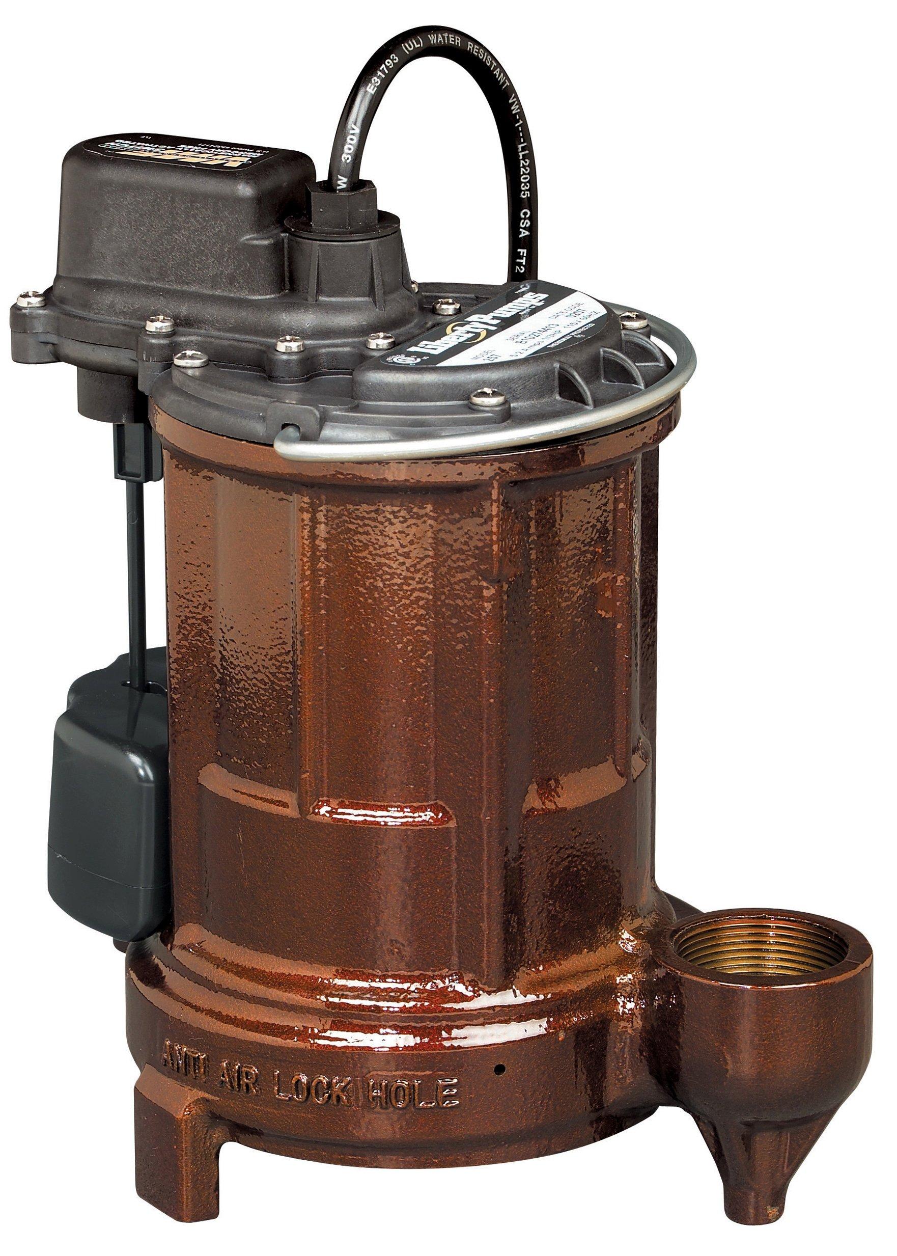 Liberty Pumps 1/3 HP 115V Cast Iron Submersible Sump Pump 