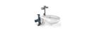 Zurn Polished Chrome 3.5 gpf Automatic Flush Valve Retrofit Kit 
