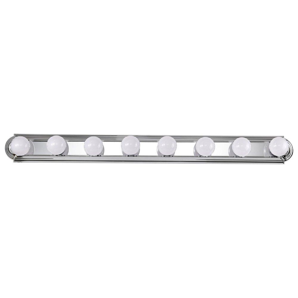 NUVO Polished Chrome 60W 8-Light Vanity Light Bar 