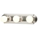 NUVO Brushed Nickel 3 Light 300W 18 in. Vanity 