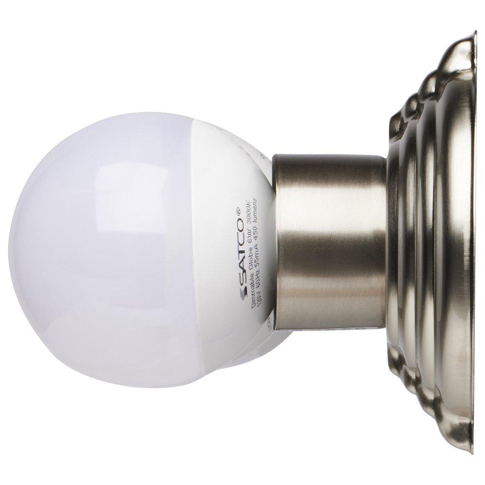 NUVO Brushed Nickel 3 Light 300W 18 in. Vanity 