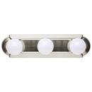 NUVO Brushed Nickel 3 Light 300W 18 in. Vanity 
