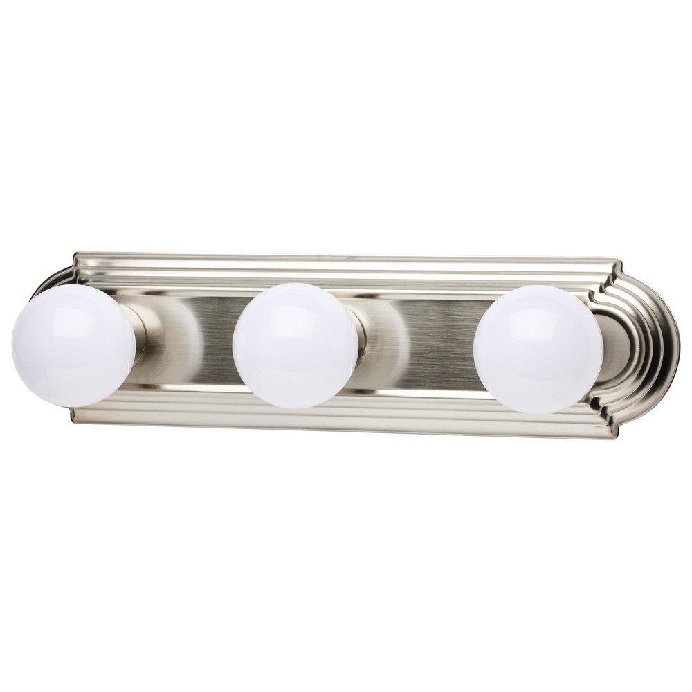 NUVO Brushed Nickel 3 Light 300W 18 in. Vanity 