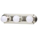 NUVO Brushed Nickel 3 Light 300W 18 in. Vanity 