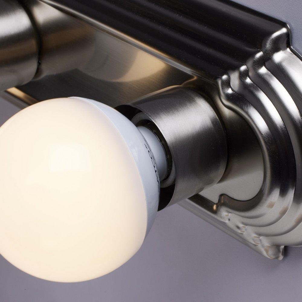 NUVO Brushed Nickel 3 Light 300W 18 in. Vanity 