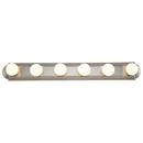 NUVO Brushed Nickel 6 Light 600W 36 in. Vanity 