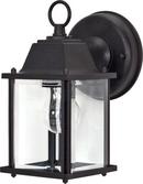 1 Light 60W Outdoor Wall Cube Lantern Textured Black