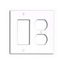 2-Gang Standard Size Wall Plate in White