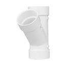 White PVC DWV Wye 