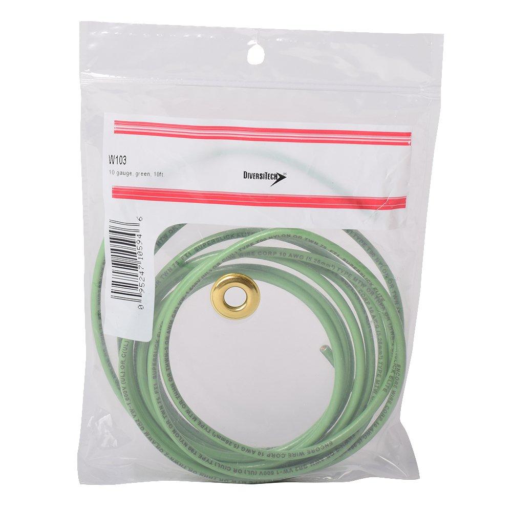 DiversiTech&reg; Green 10 ft. Standard Copper Wire 