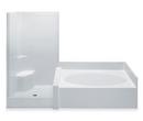 Aquatic White 102 x 42 in. 2-Piece Tub and Shower Combination in White 