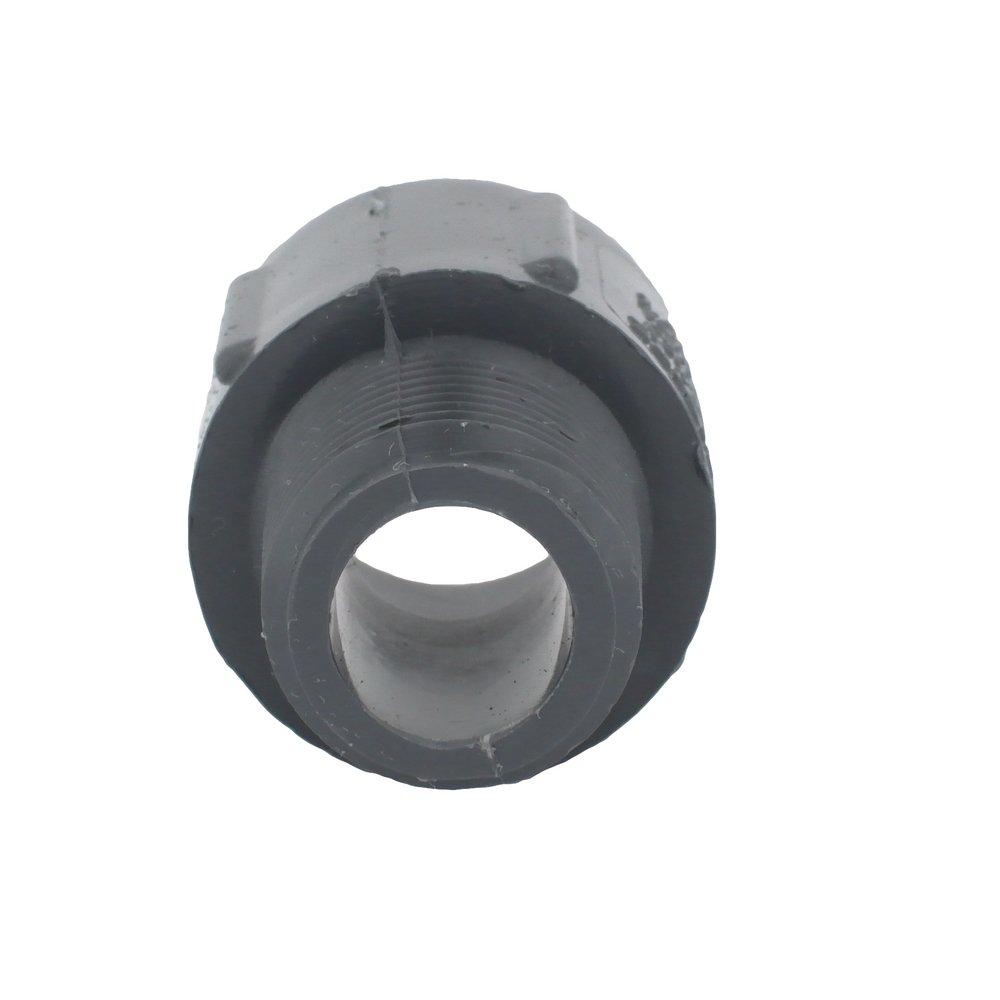 Dark Grey PVC Schedule 80 Male Adapter 