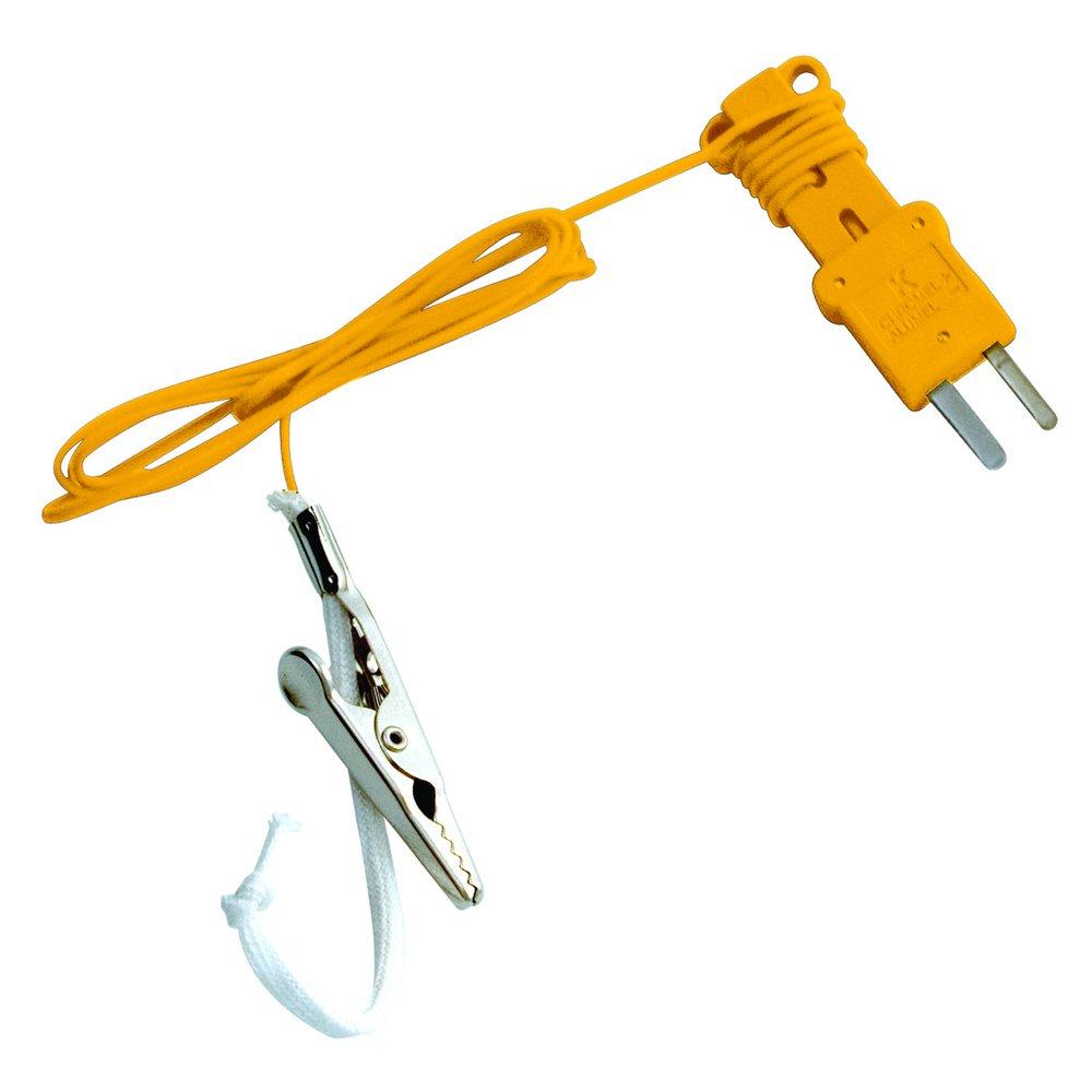 Fieldpiece Instruments Yellow Thermocouple Wet Bulb with Gator Clip 