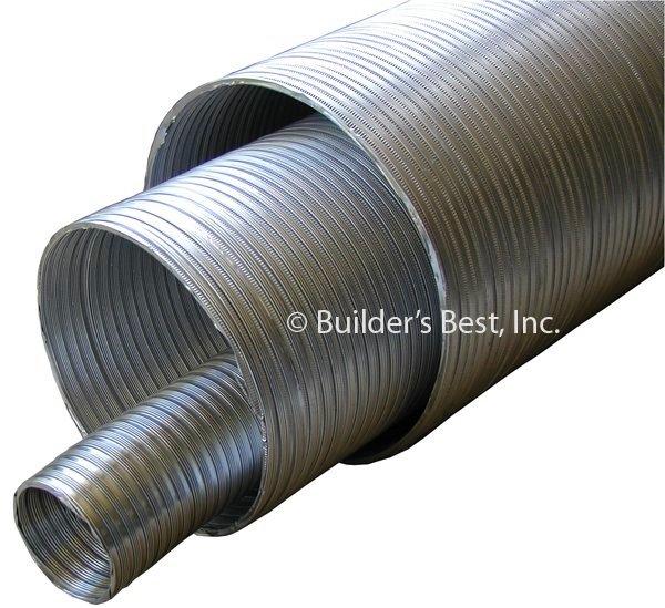 Builder's Best 8 ft. Aluminum Uninsulated General Purpose Venting Duct 