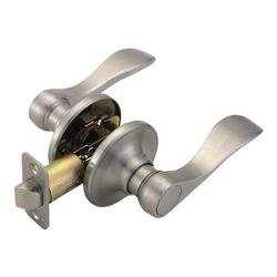 Passage Lever in Satin Nickel