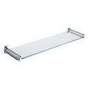 24 in. Tempered Glass Shelf in Polished Chrome