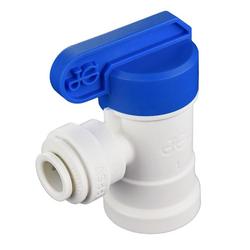 1/4 in. Plastic 150 psi OD Tube x NPTF Shut Off Valve