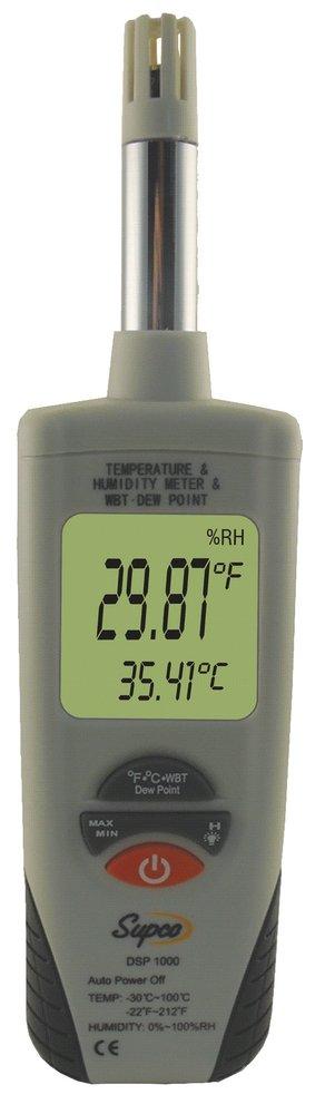 Supco Grey 22 - 212 Degree F Digital Psychrometer 