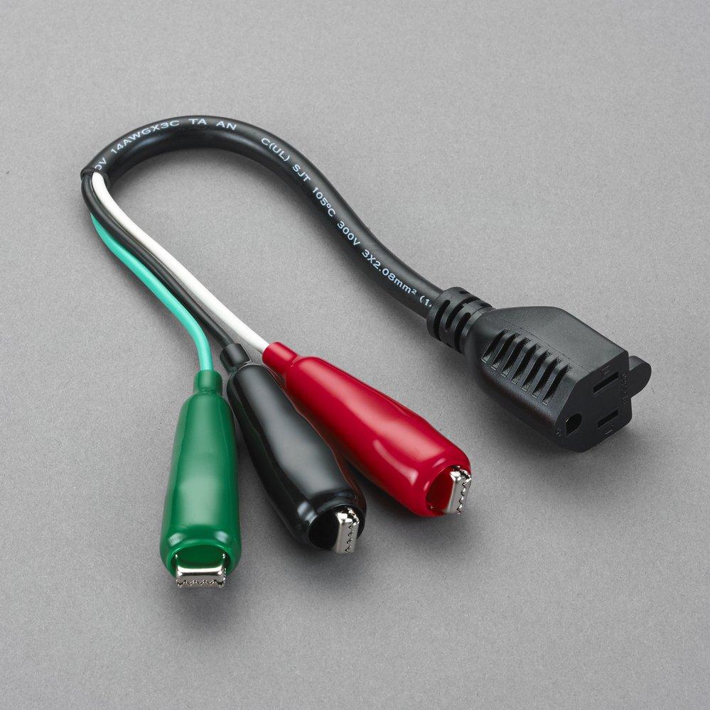 YELLOW JACKET® Black 15A Large Clip Test Connector 