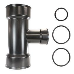 6 x 6 x 4 in. Bell End HDPE Reducing Mold Tee