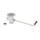 T&S Brass Rough Chrome Plated 2 in. Twist Overflow Accessory 