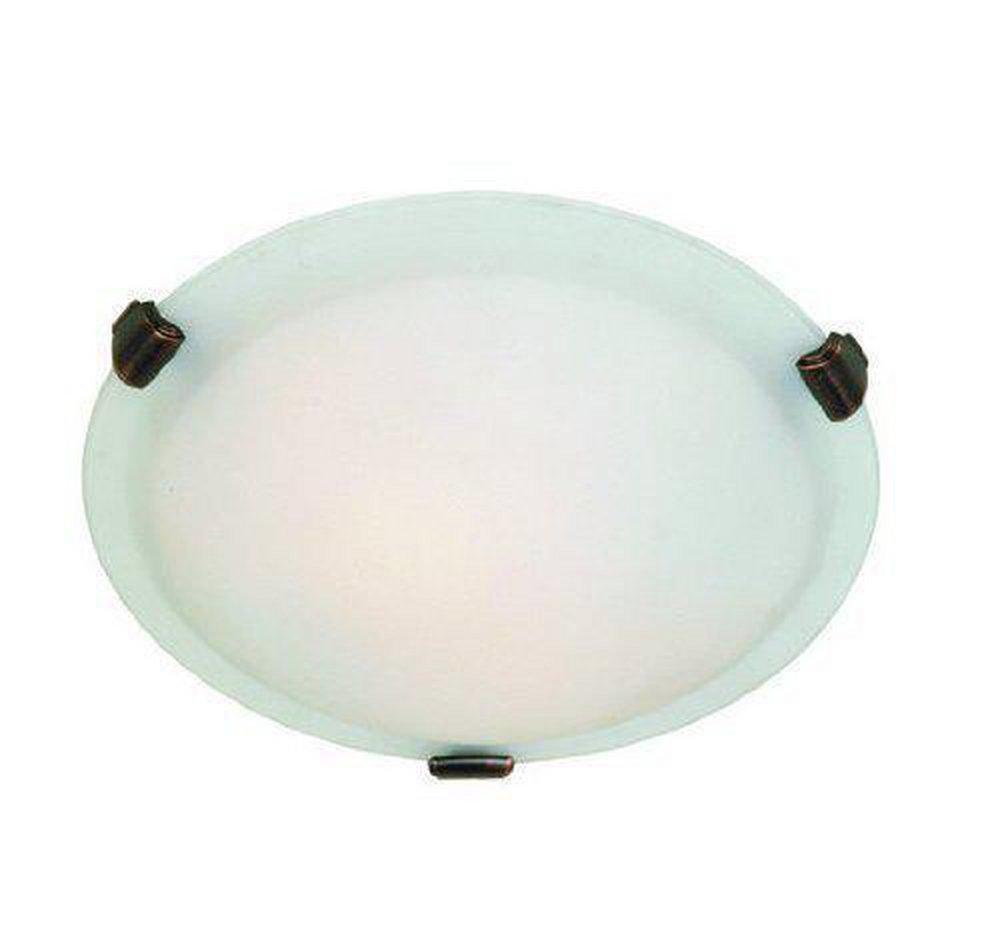 Artcraft Lighting Brushed Nickel 60 W 2-Light Medium Flush Mount Ceiling Fixture 