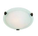 Artcraft Lighting Brushed Nickel 60 W 2-Light Medium Flush Mount Ceiling Fixture 