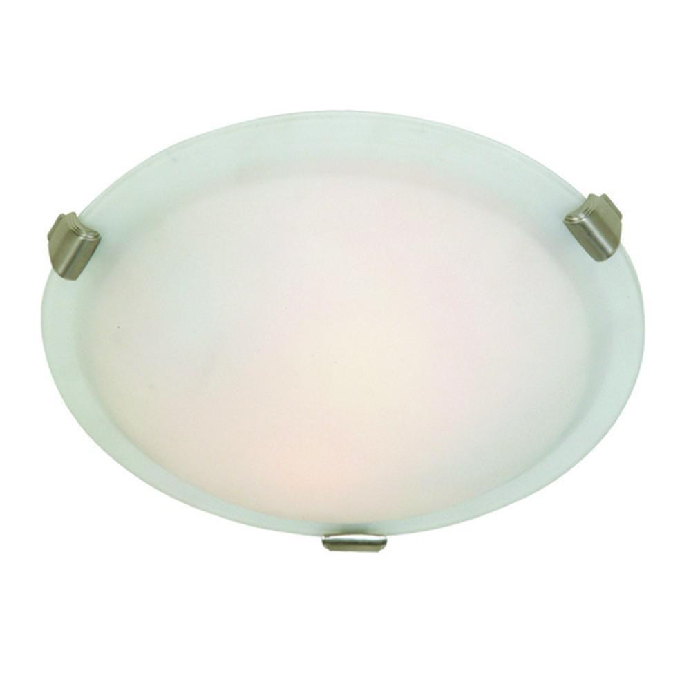 Artcraft Lighting Brushed Nickel 16 in. 60 W 4-Light Medium Flush Mount Ceiling Fixture 