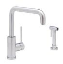 BLANCO Satin Nickel 2.2 gpm 1-Hole Kitchen Sink Faucet with Single Lever Handle 