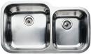 35-1/16 x 20-7/8 in. No Hole Stainless Steel Double Bowl Undermount Kitchen Sink in Satin