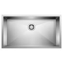 32 x 19 in. No Hole Stainless Steel Single Bowl Undermount Kitchen Sink in Satin Polished