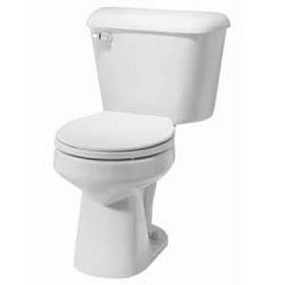 Mansfield Plumbing Products White 1.28 gpf Round Floor Mount Toilet Bowl 