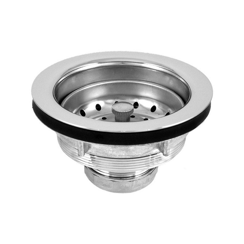 Dearborn Polished Chrome Brass Body Stainless Steel Basket Strainer 