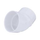 White PVC DWV 45° Elbow 