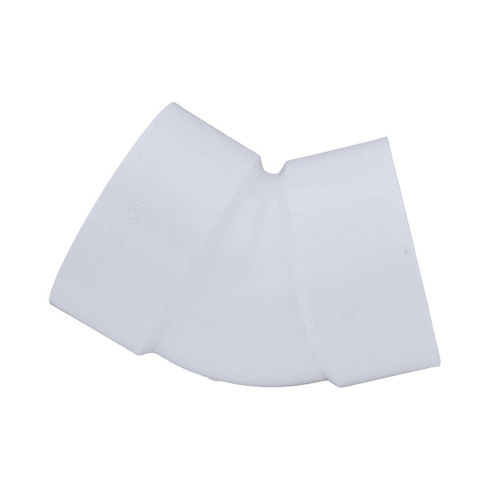 White PVC DWV 45° Elbow 