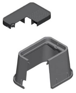 15-3/4 x 20-7/8 in. Plastic Water Meter Box with Solid Lid